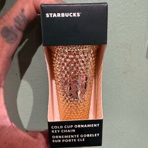 Starbucks mini gold cup ornament